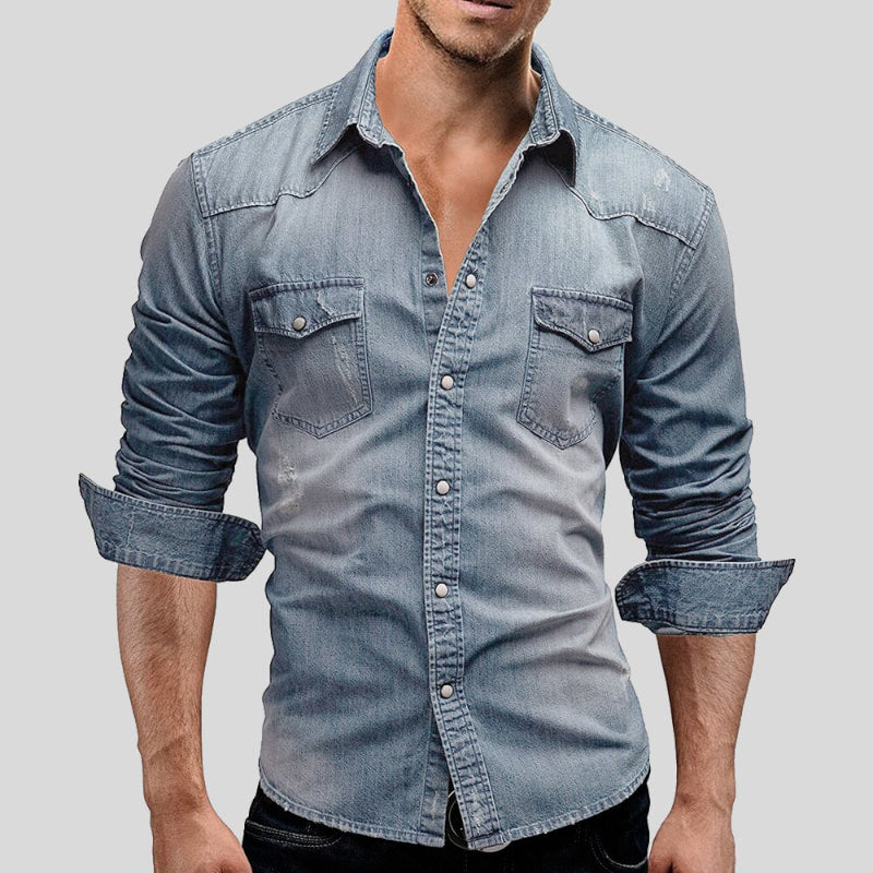 Denimskjorta för män