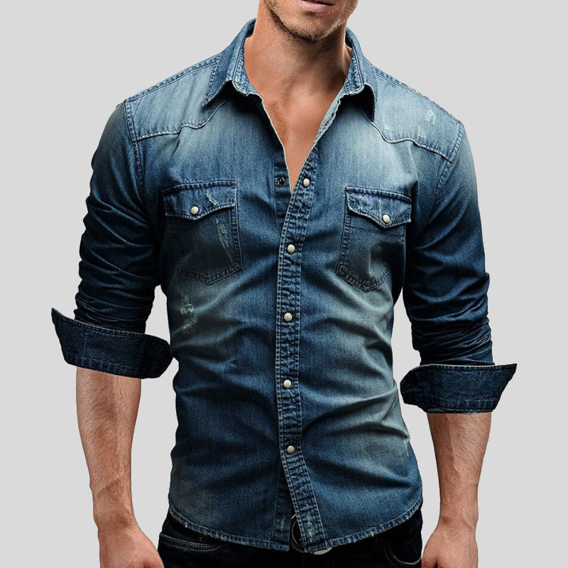 Denimskjorta för män
