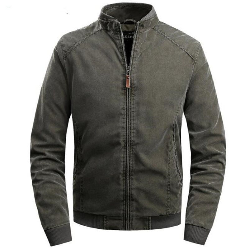 Flerfärgad jeansjacka