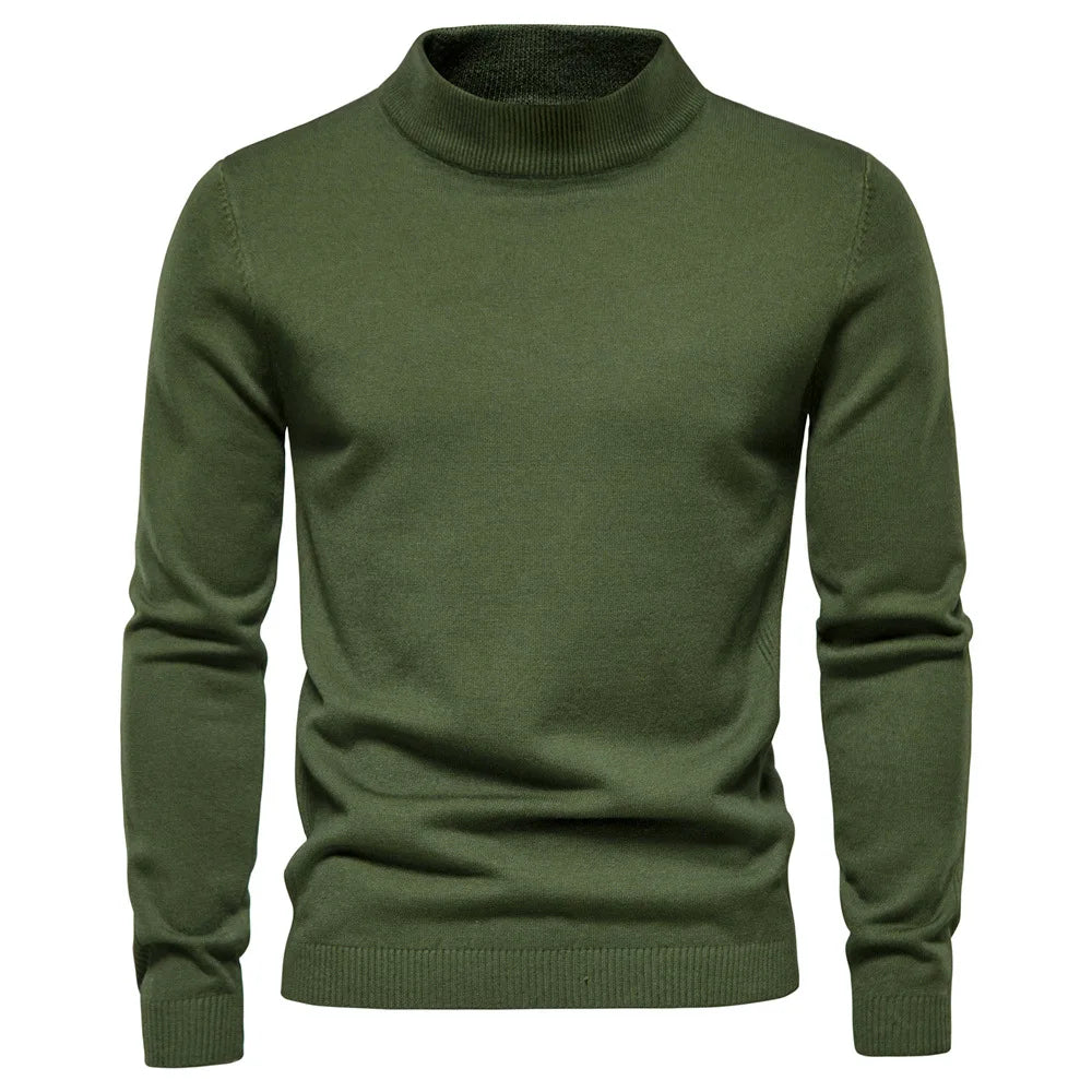 Halv turtleneck för män