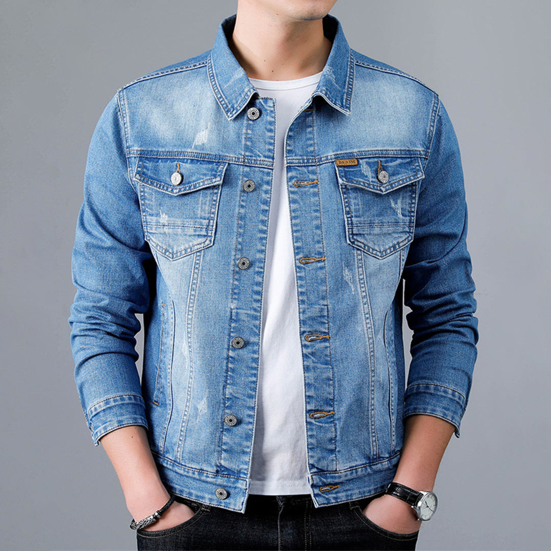 Casual jeansjacka för män