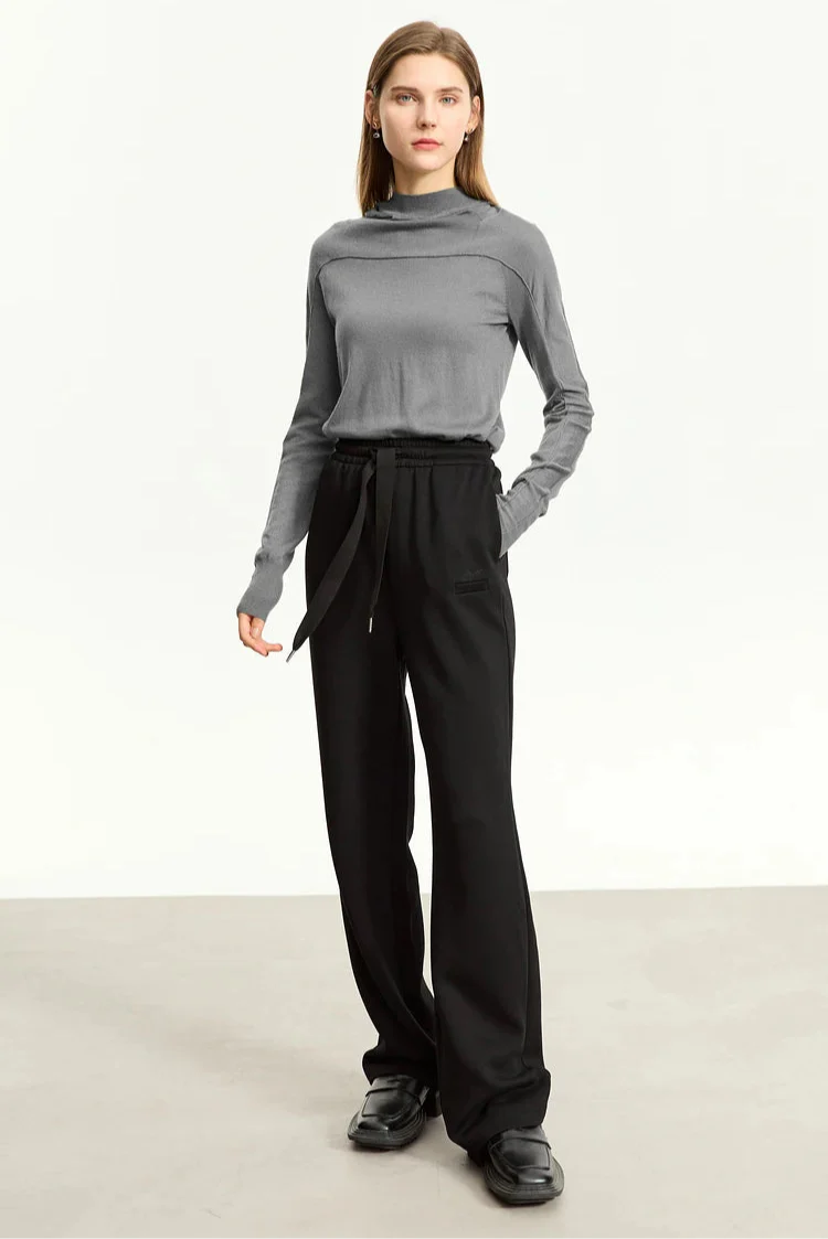 Slim-fit tröja med huva