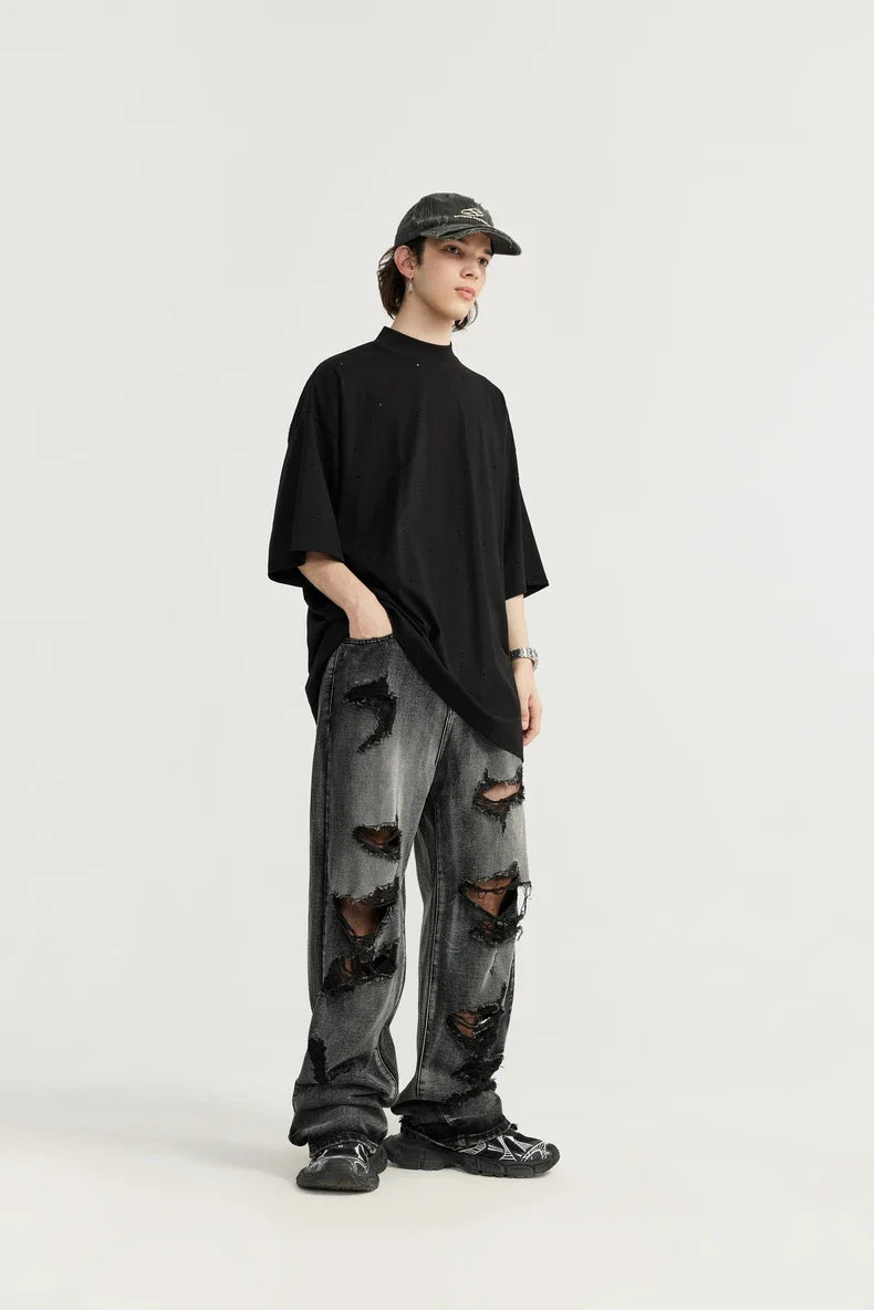 Slitna svarta jeans