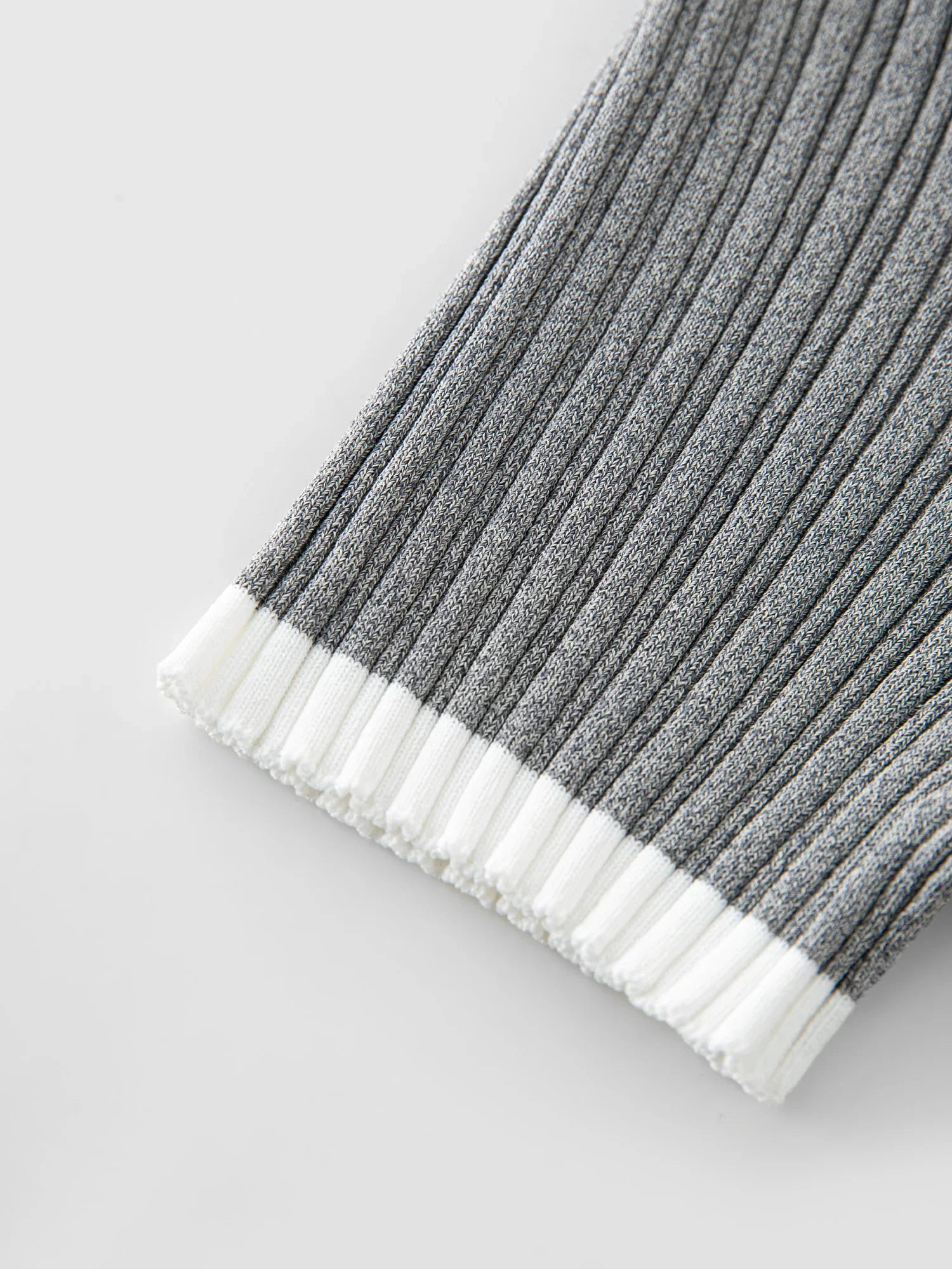 Kortärmad stickad randig t-shirt