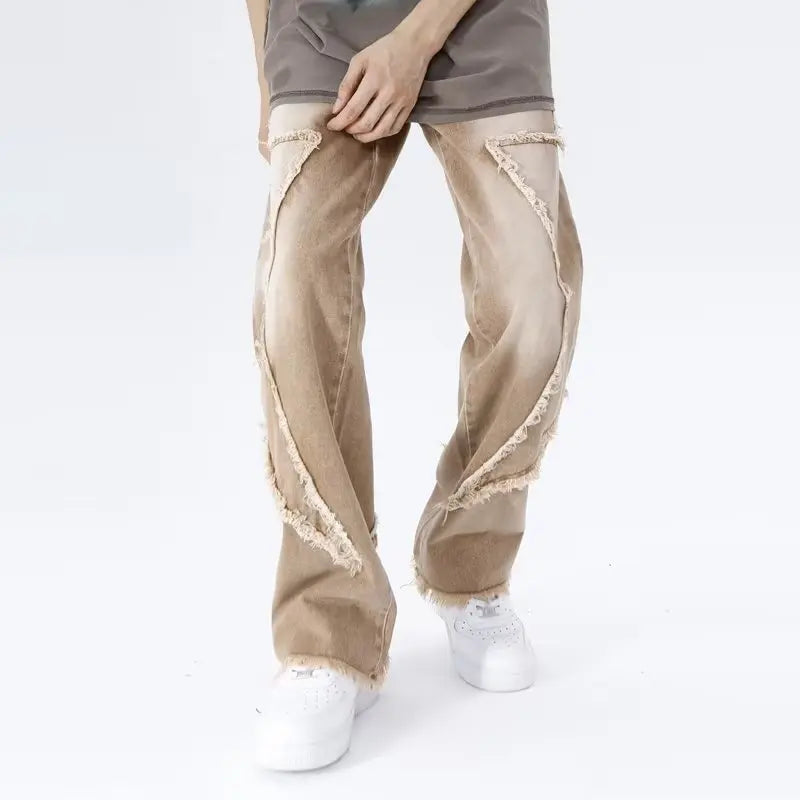 Rippade oversized jeans