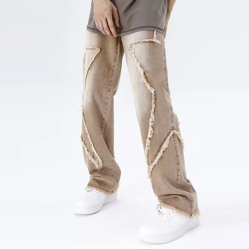 Rippade oversized jeans