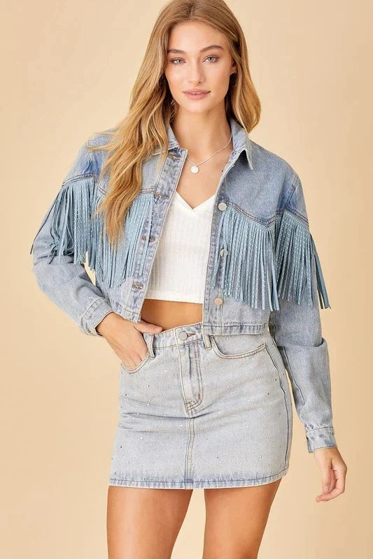 Lös jeansjacka