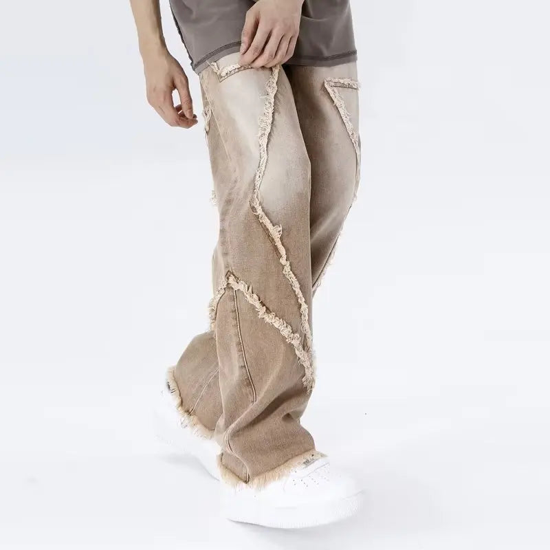 Rippade oversized jeans