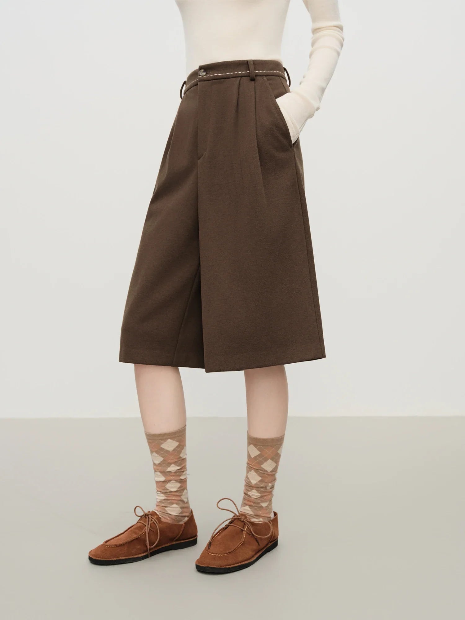 Lösa shorts med vida ben