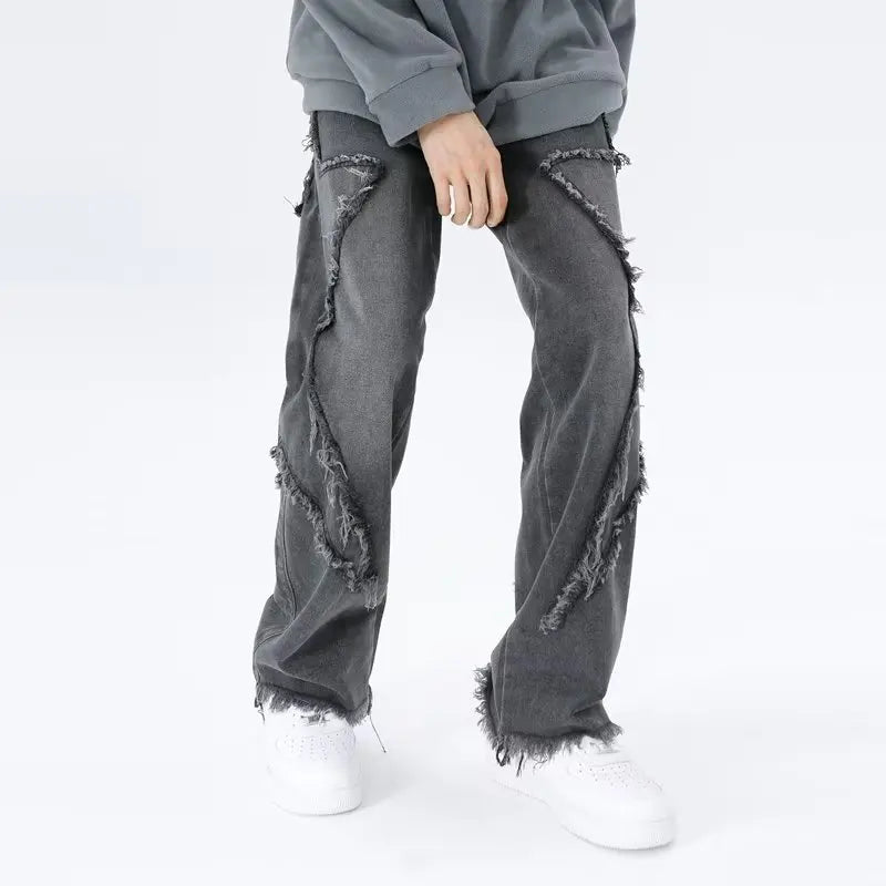 Rippade oversized jeans