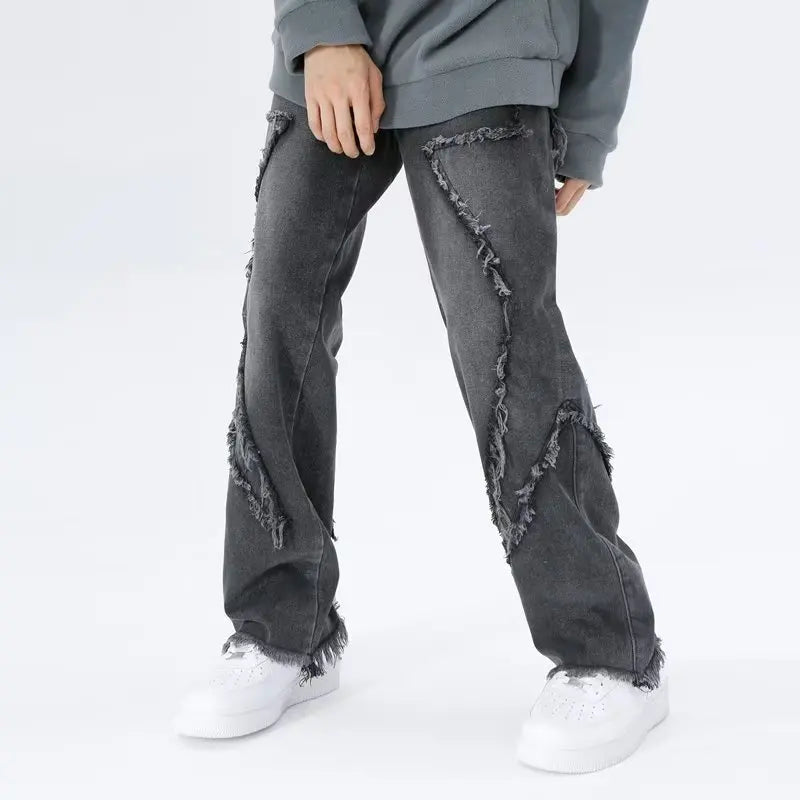 Rippade oversized jeans