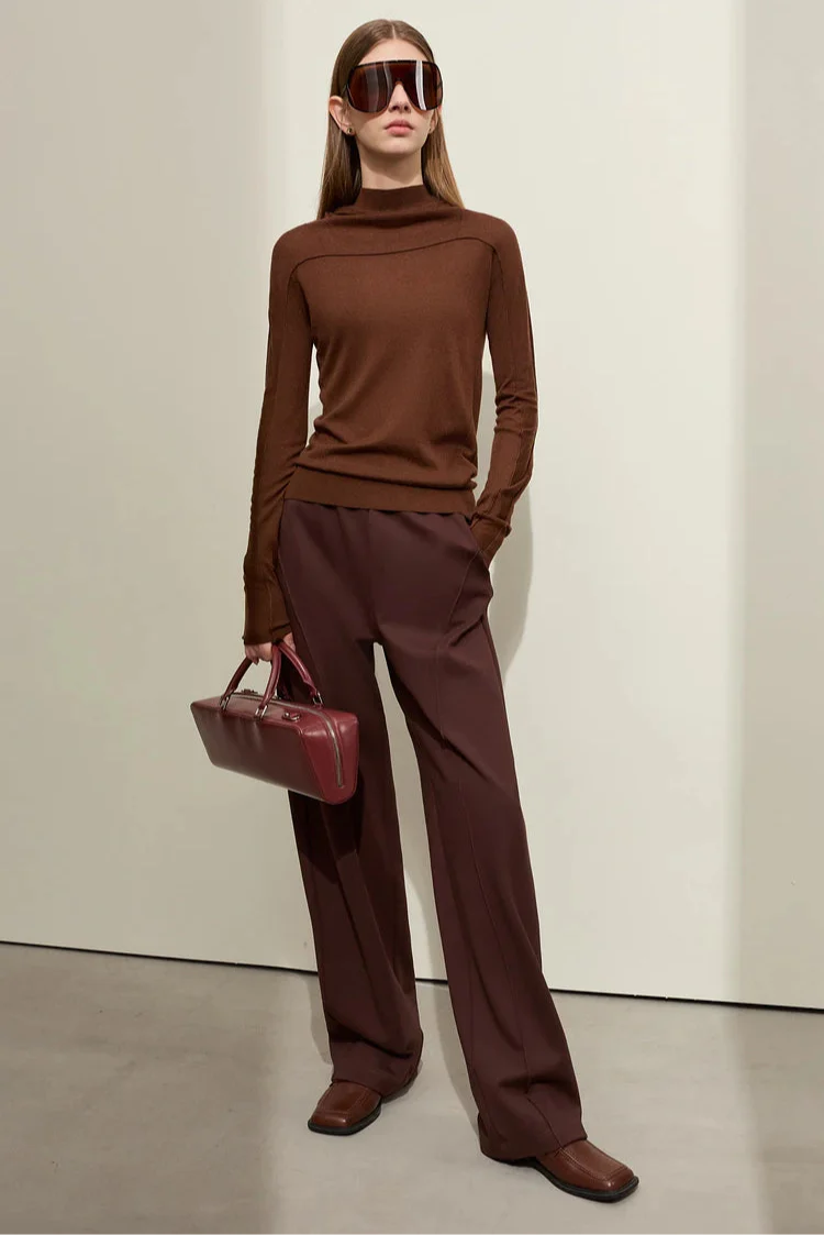 Slim-fit tröja med huva