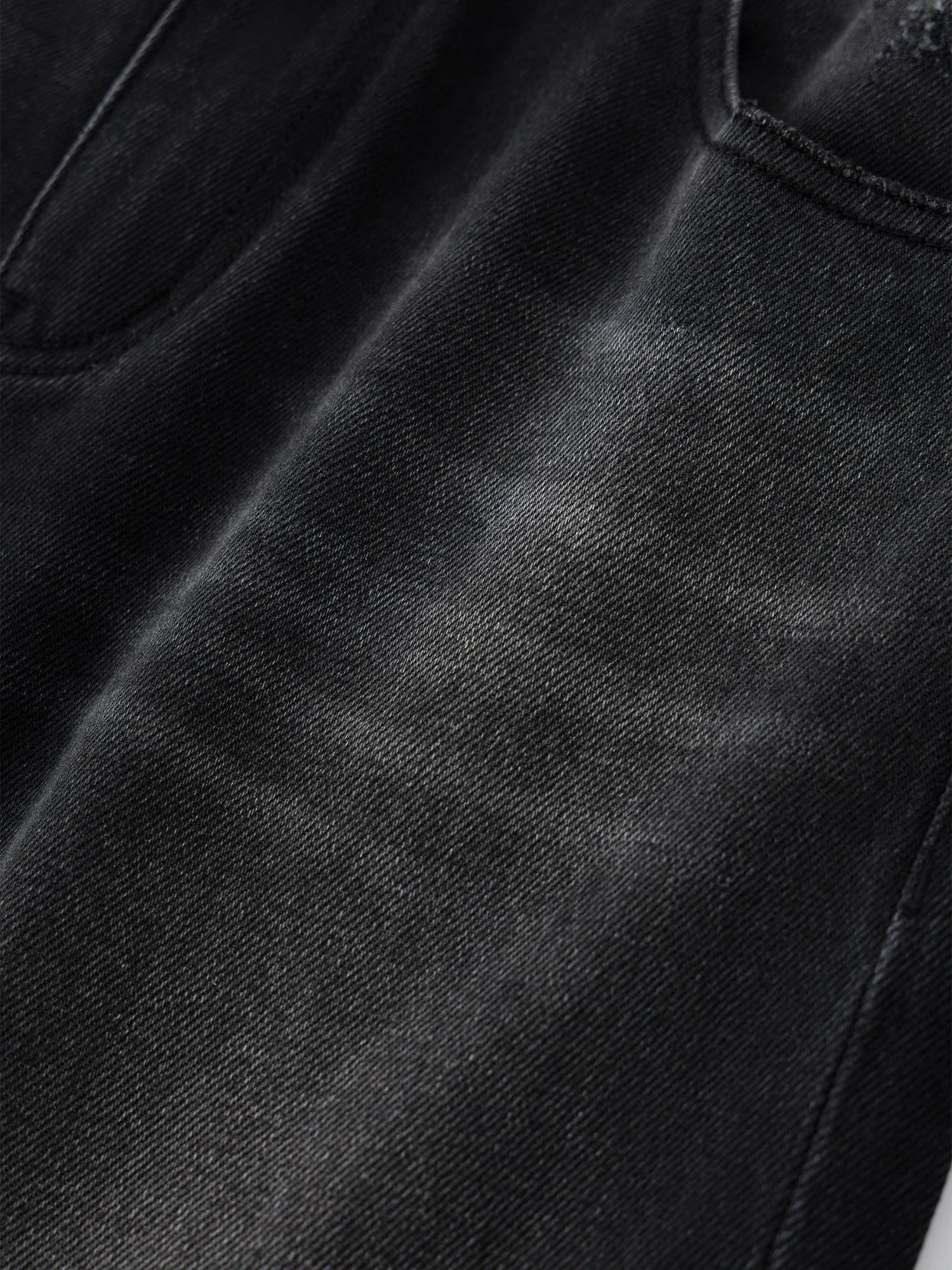 Retro vida svarta jeans