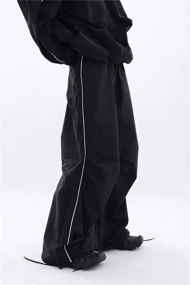 Oversized sportig svart träningsoverall