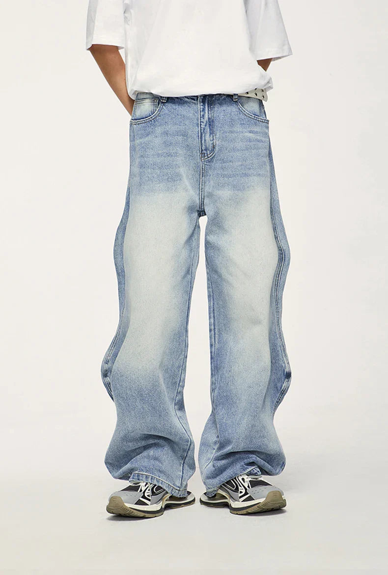 jeans med vida ben