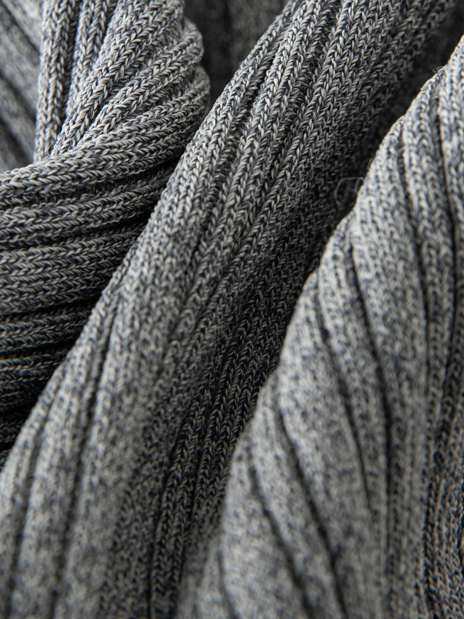 Kortärmad stickad randig t-shirt