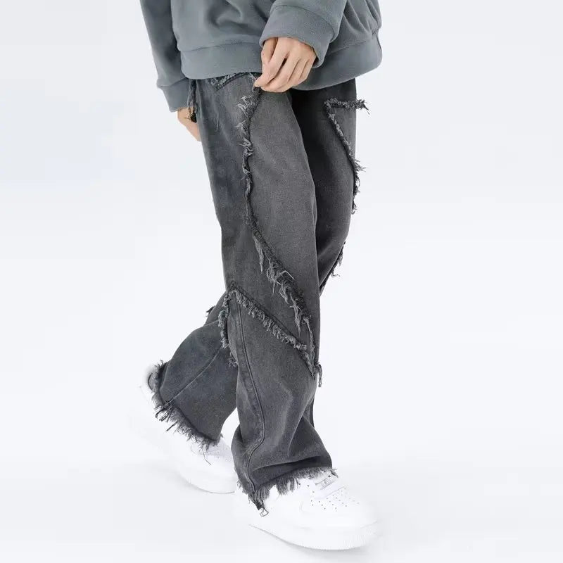 Rippade oversized jeans