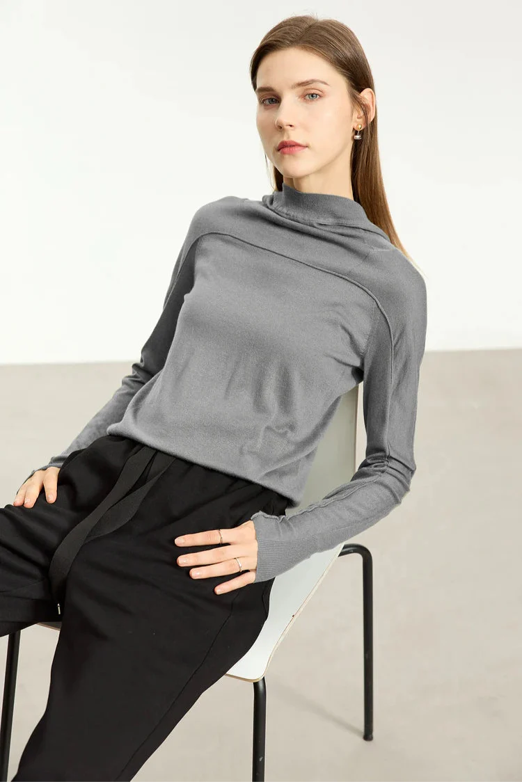 Slim-fit tröja med huva