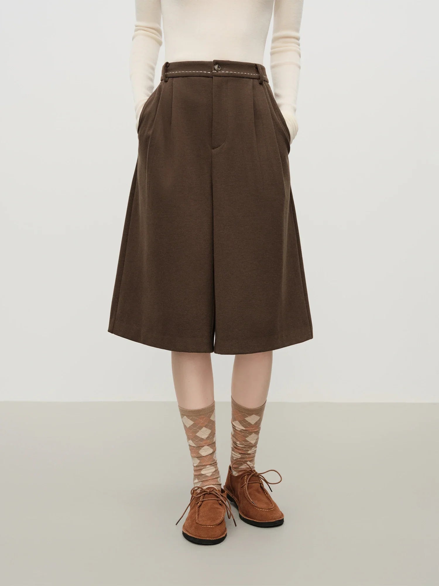 Lösa shorts med vida ben