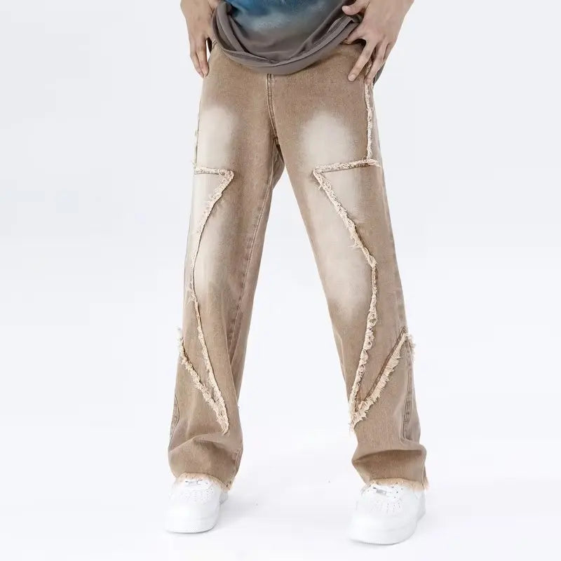 Rippade oversized jeans