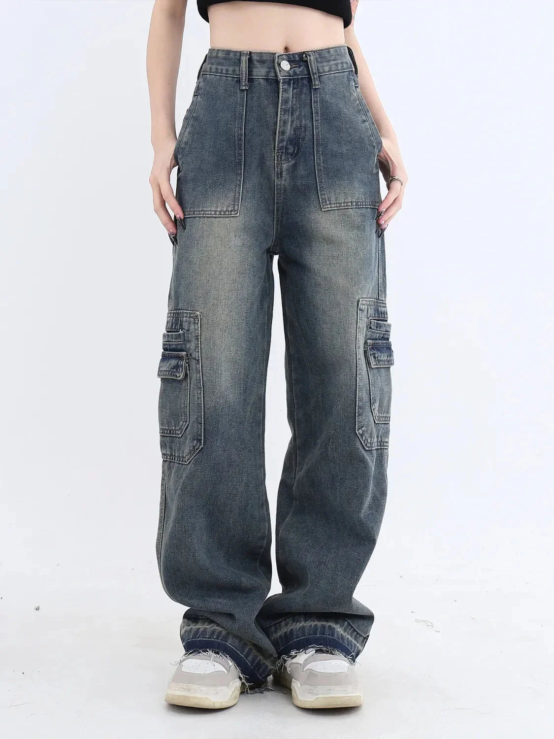 Vintage jeans med hög midja