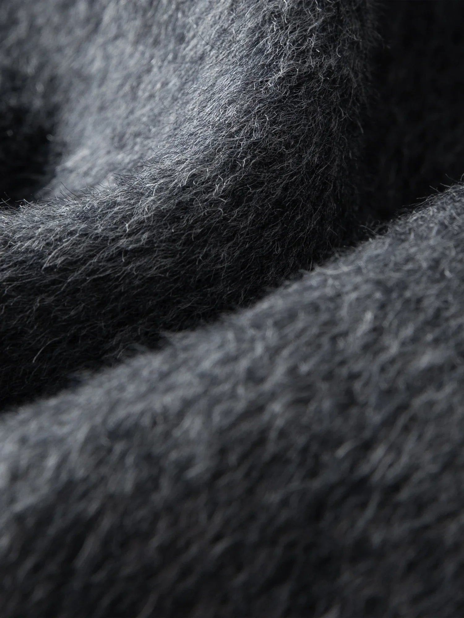 Lång ullkappa med dubbelsidig design