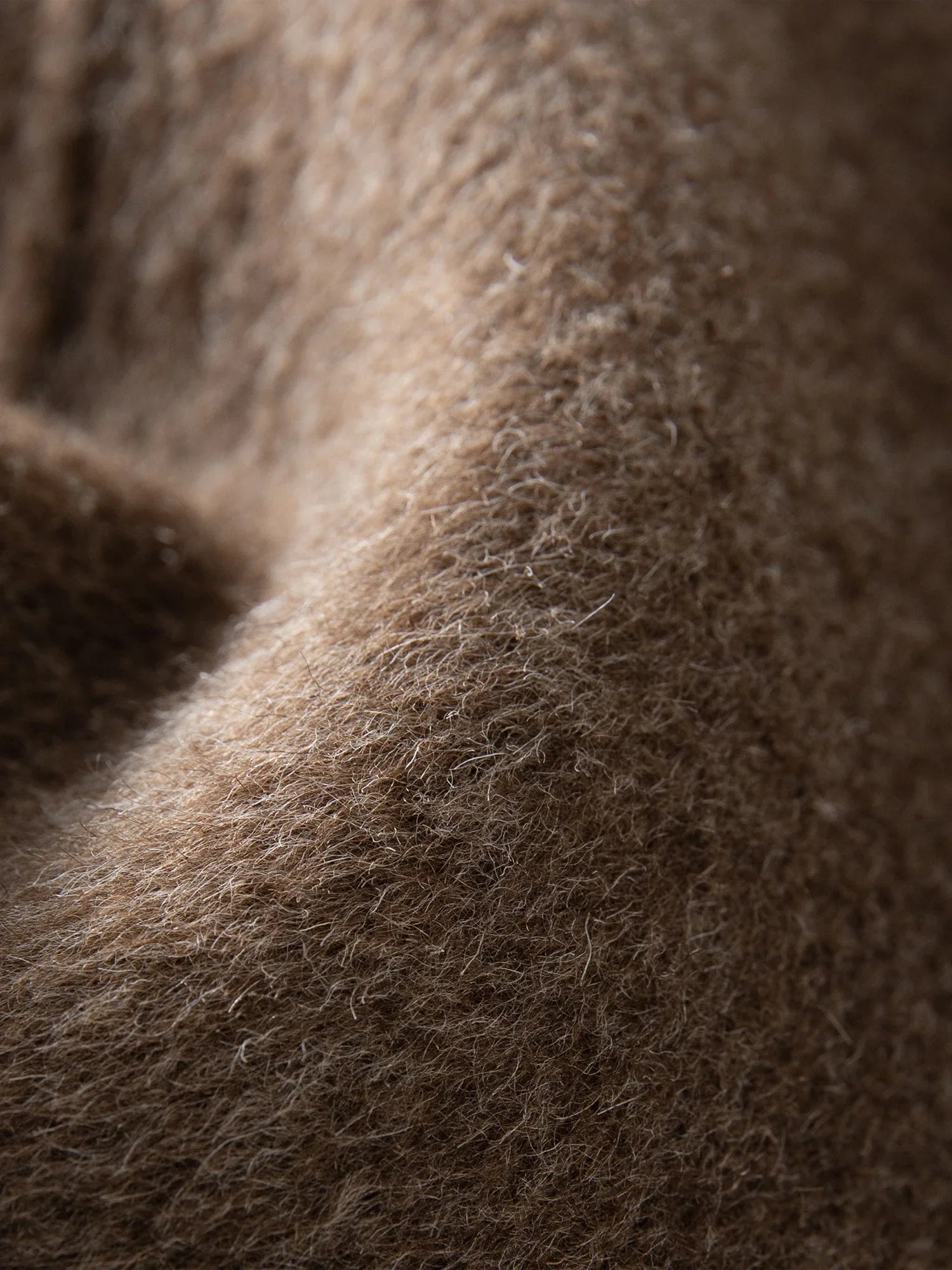 Lång ullkappa med dubbelsidig design