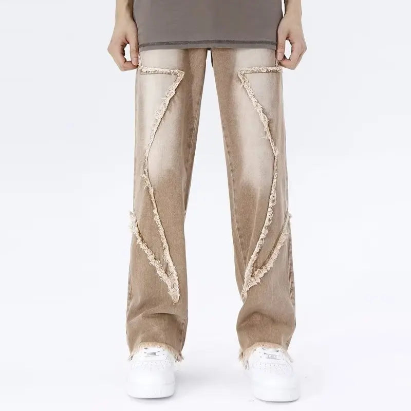 Rippade oversized jeans
