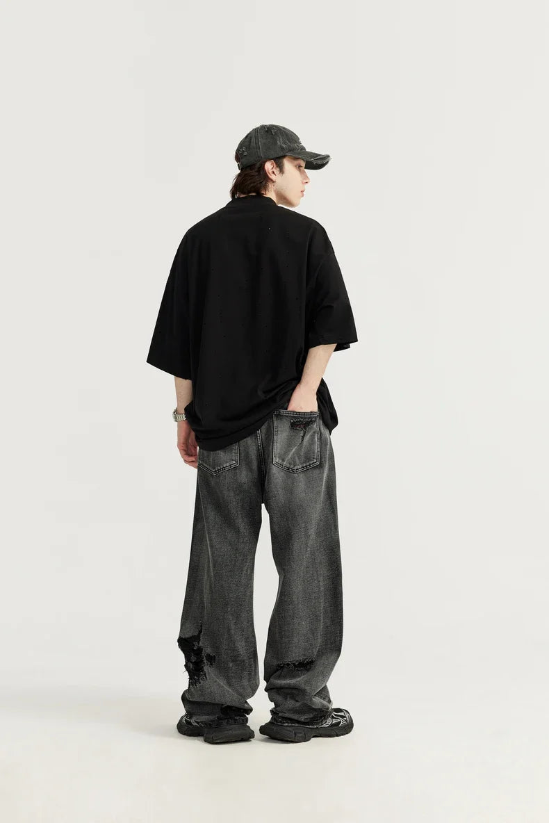 Slitna svarta jeans
