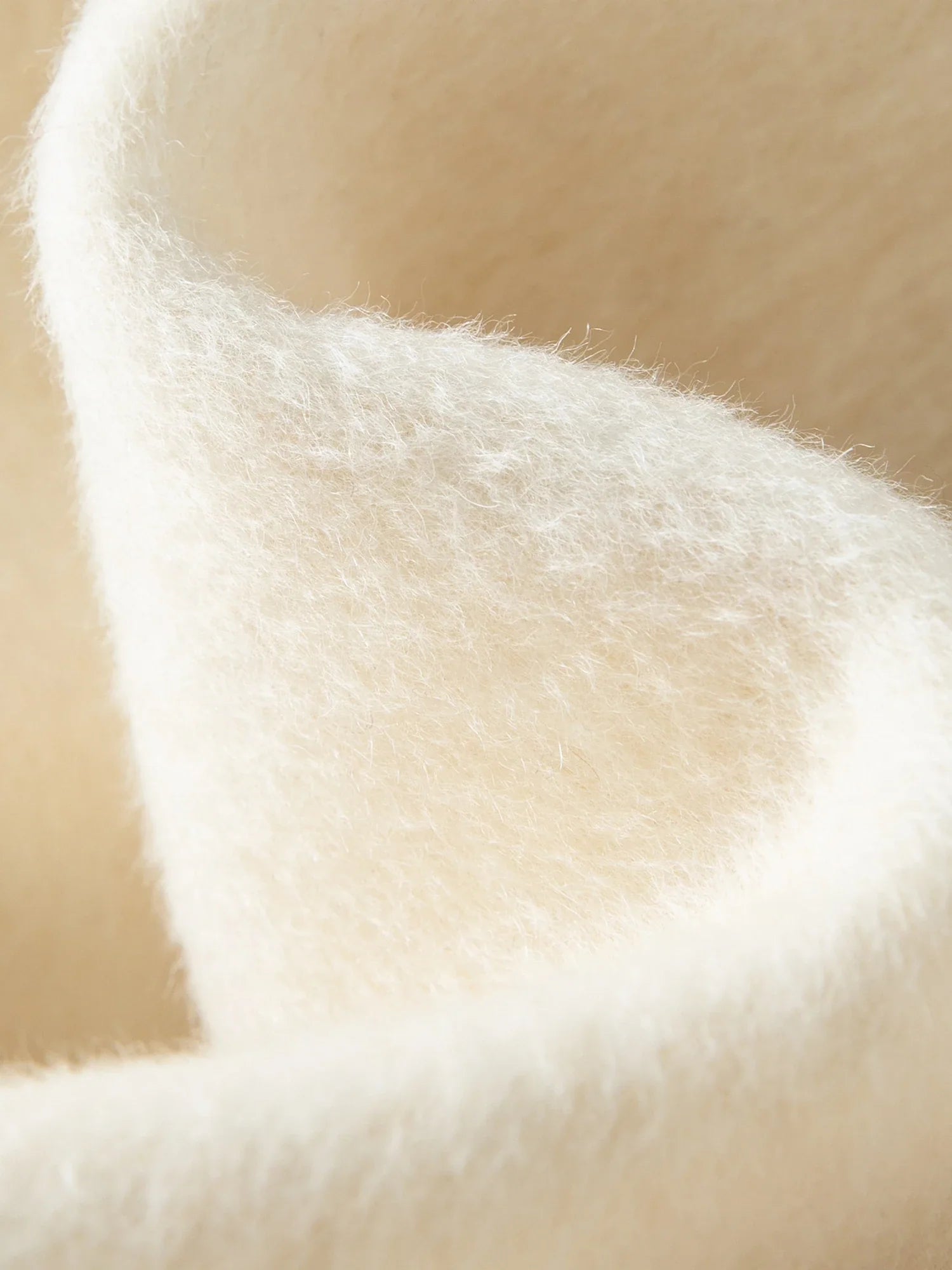 Lång ullkappa med dubbelsidig design