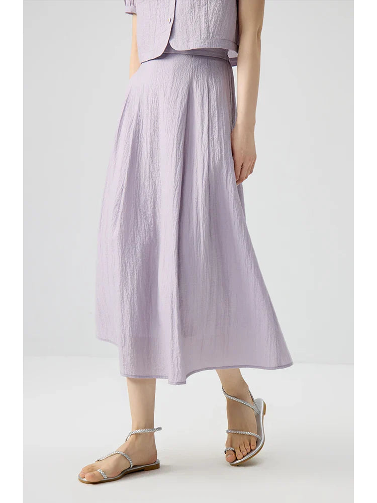 Avslappnad mjuk, lös topp och kjolset