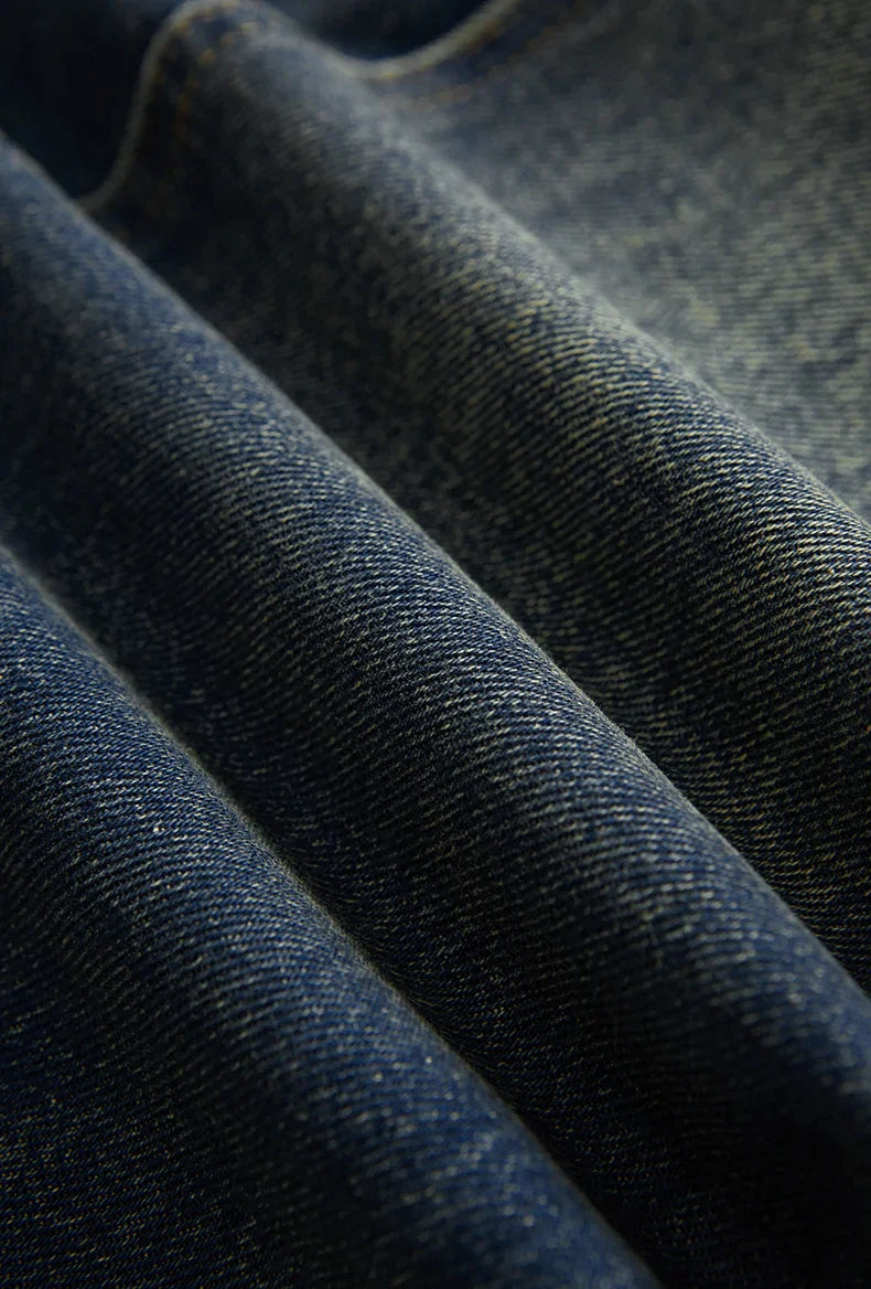 Retrotvättade jeans med vida ben