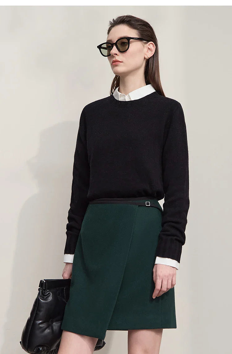 Lös och avslappnad mångsidig ulltröja