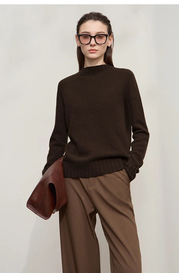 Lös och avslappnad mångsidig ulltröja