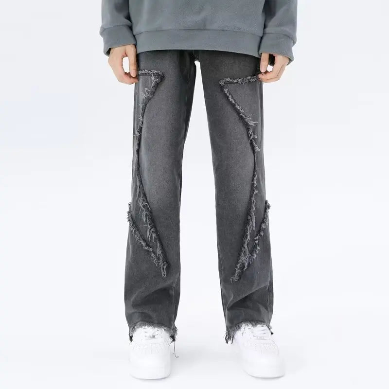Rippade oversized jeans