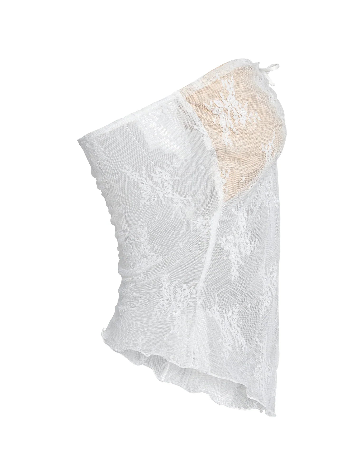 Elegant genomskinlig topp med kjol