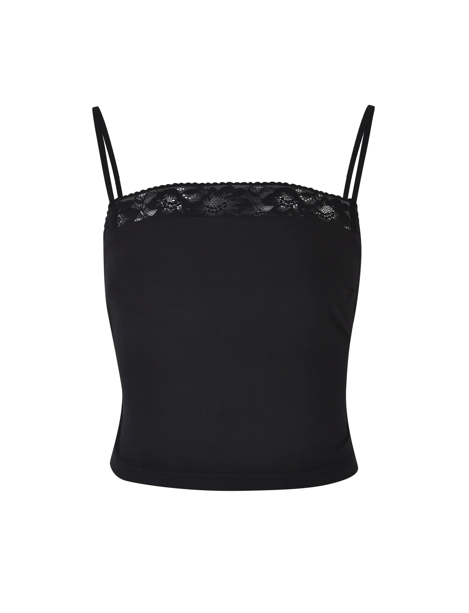 Snygg svart crop top med kjol