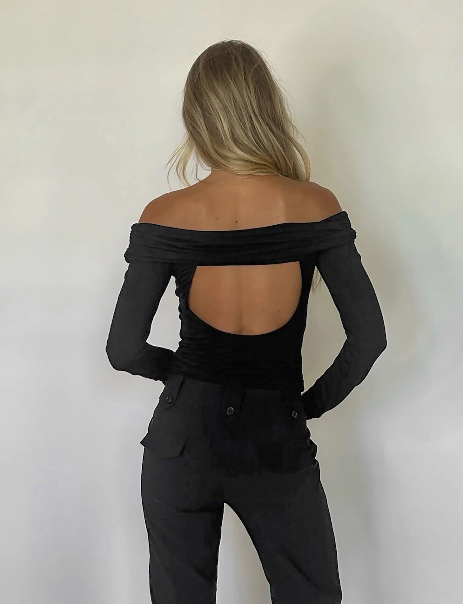 Chic ryggscoop eller axeltopp
