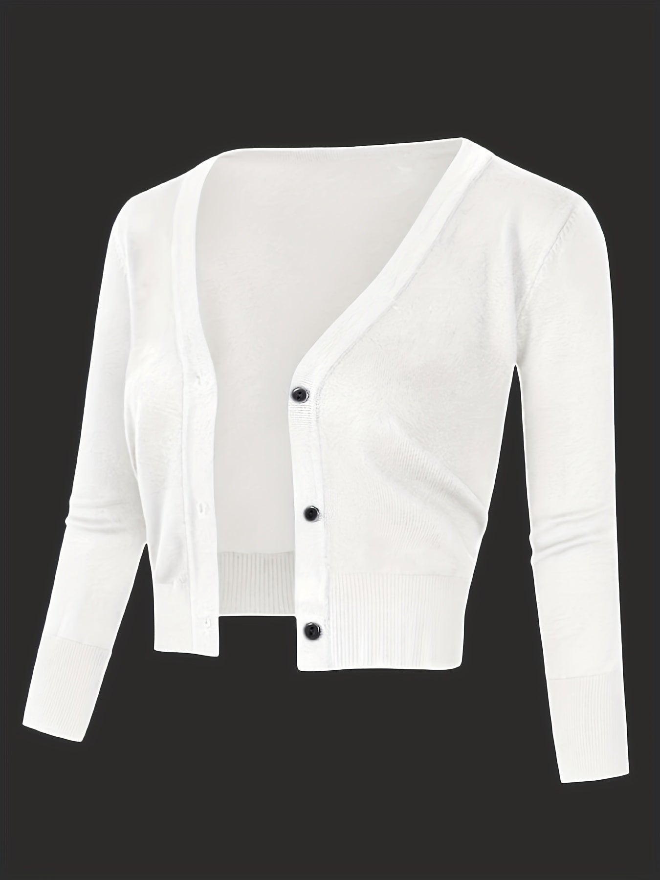Bolero cardigan med knappstängning