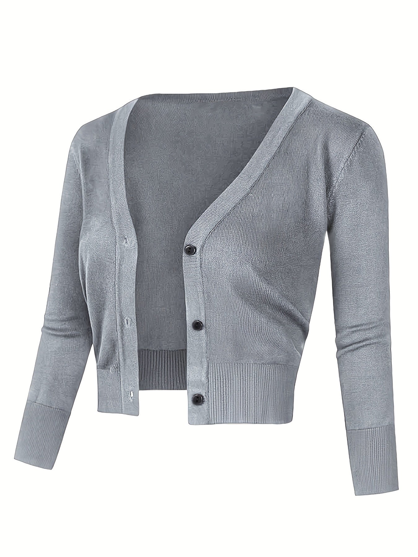 Bolero cardigan med knappstängning