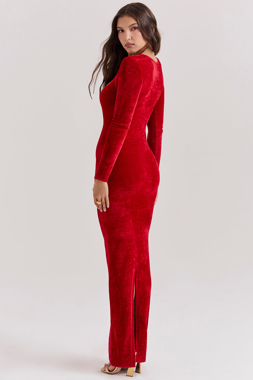 Scarlet Chenille Sweetheart Klänning