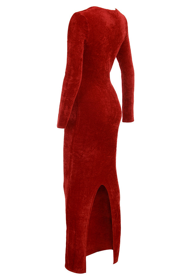 Scarlet Chenille Sweetheart Klänning