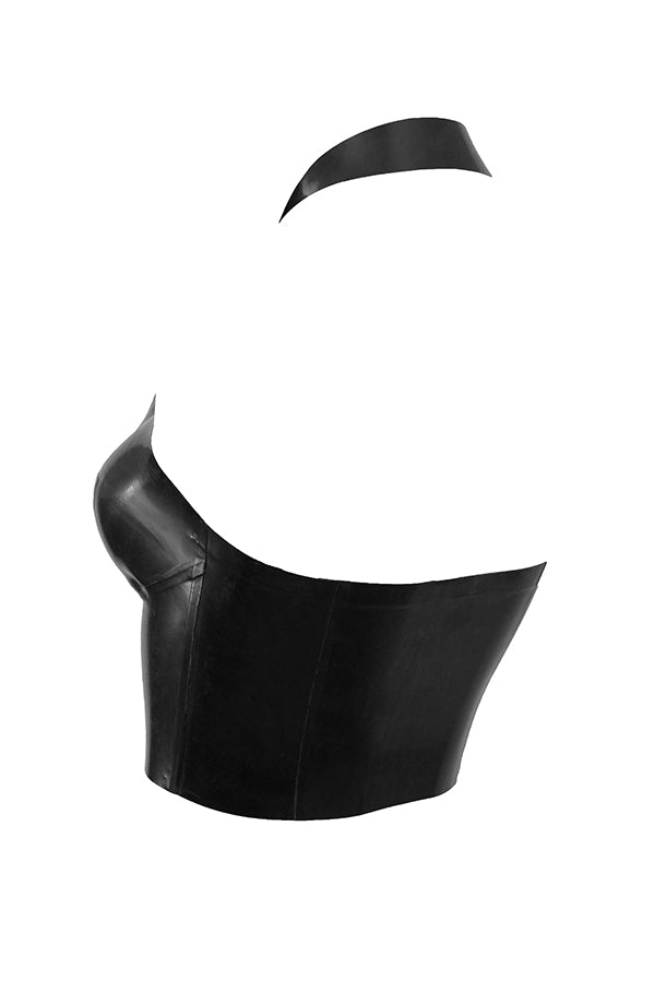 Svart grimstopp i latex