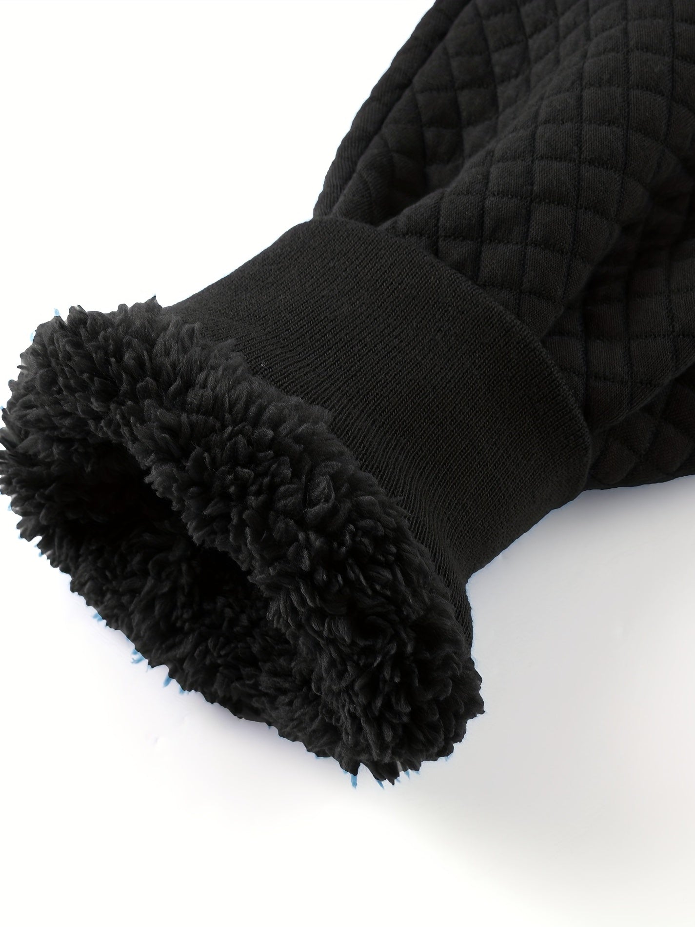 Sherpafodrad hoodie med päls