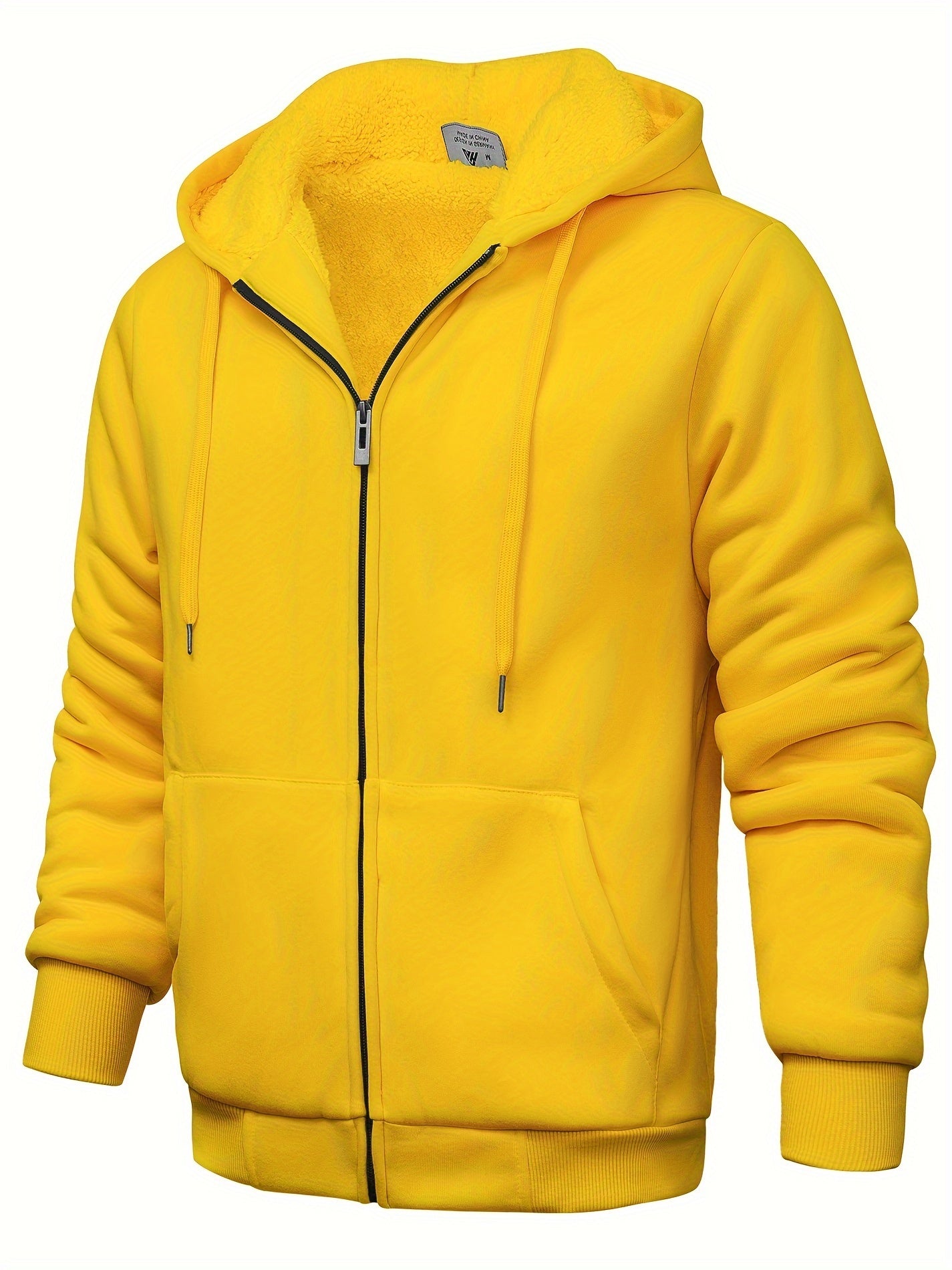 Casual hoodie med päls för män