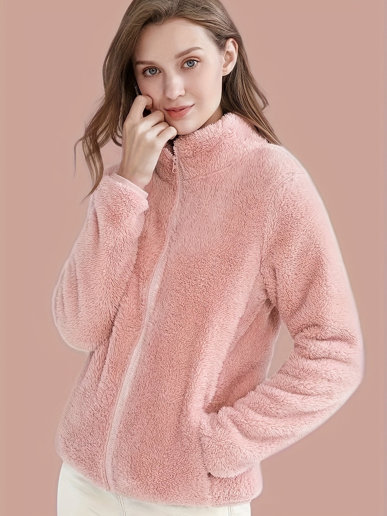 Mjuk rosa tröja