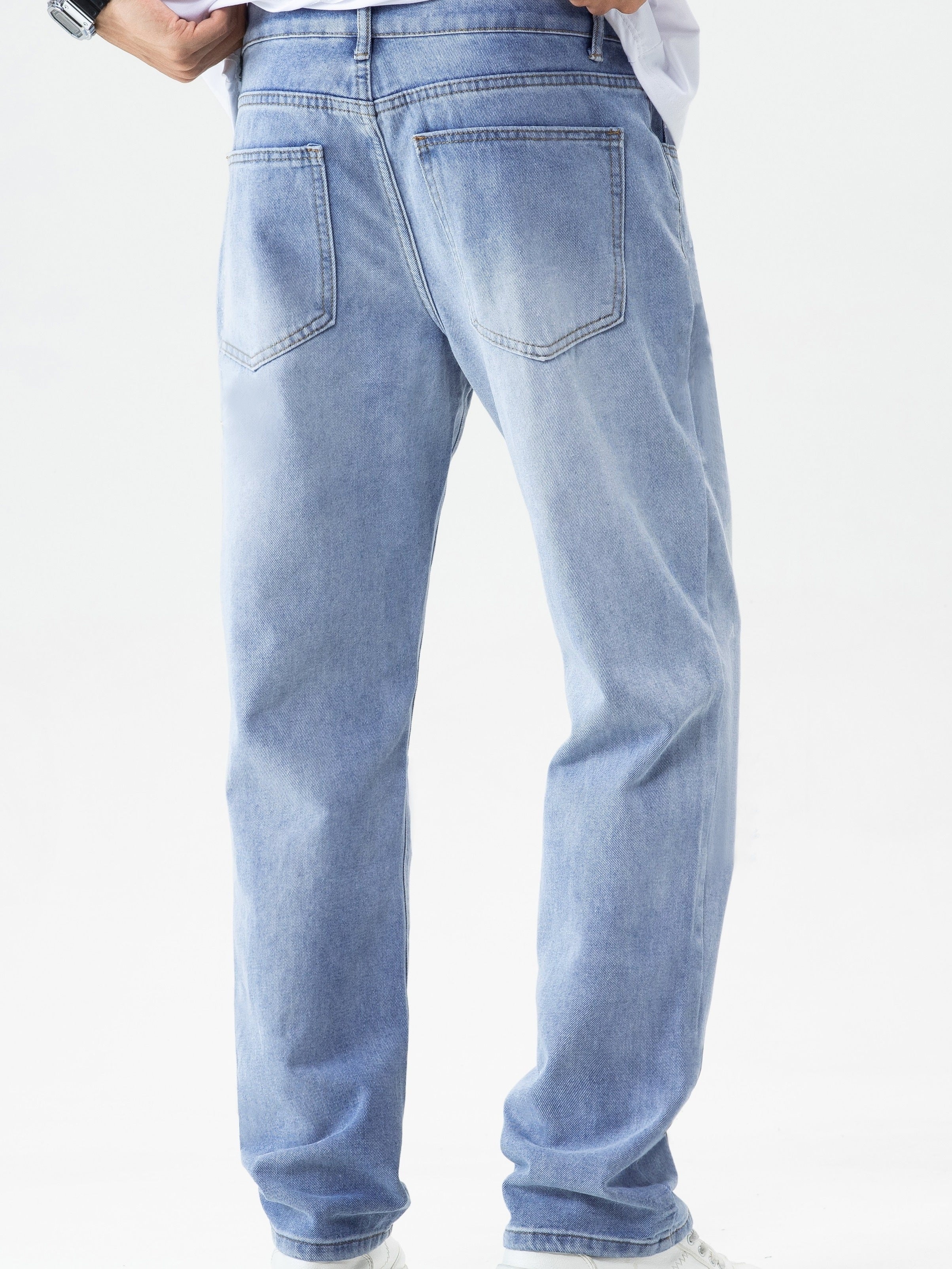 Jeans med raka ben för män