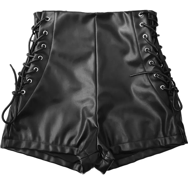 Stretchiga svarta skinnshorts