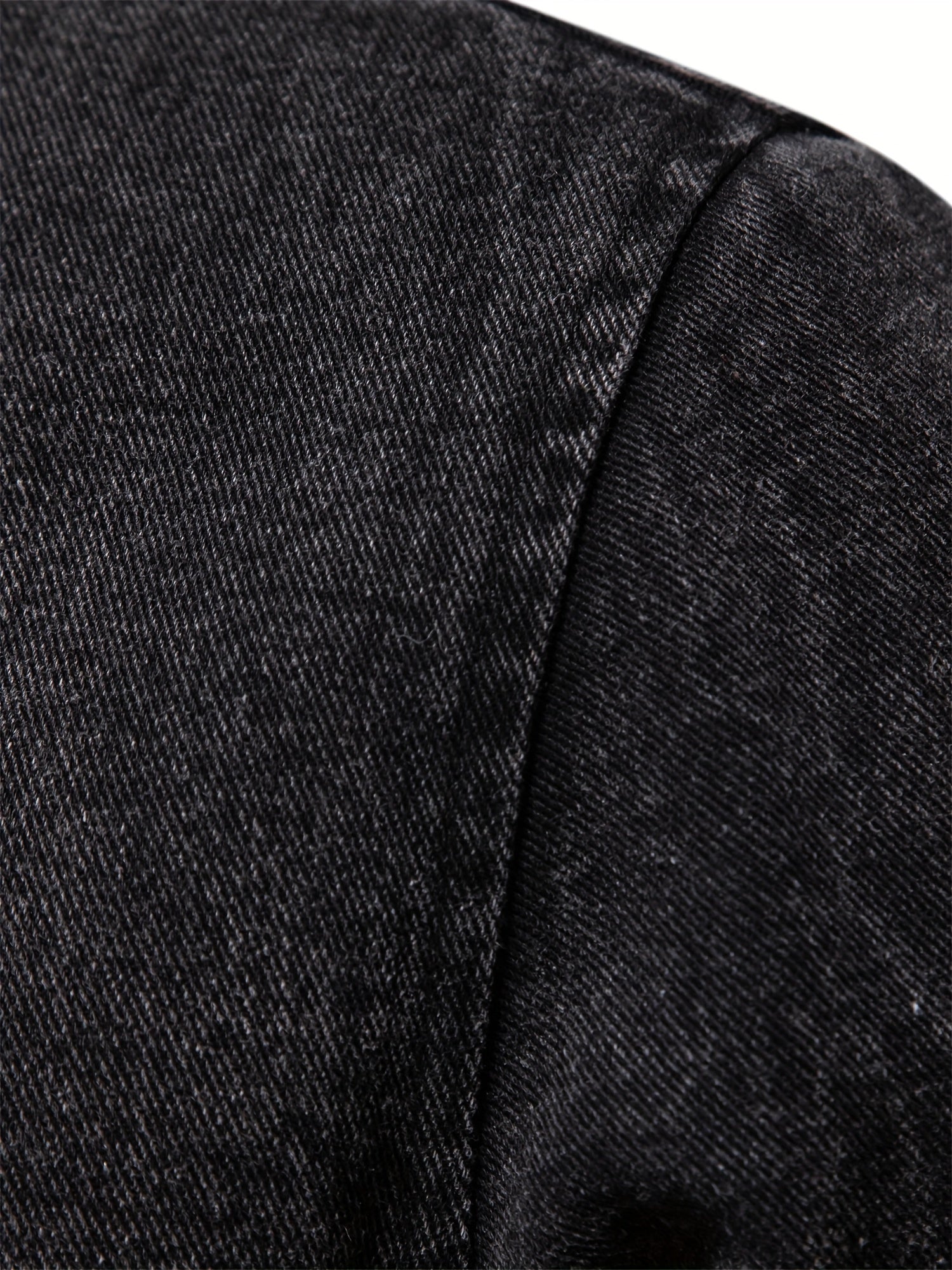 Denim fleecejacka för män