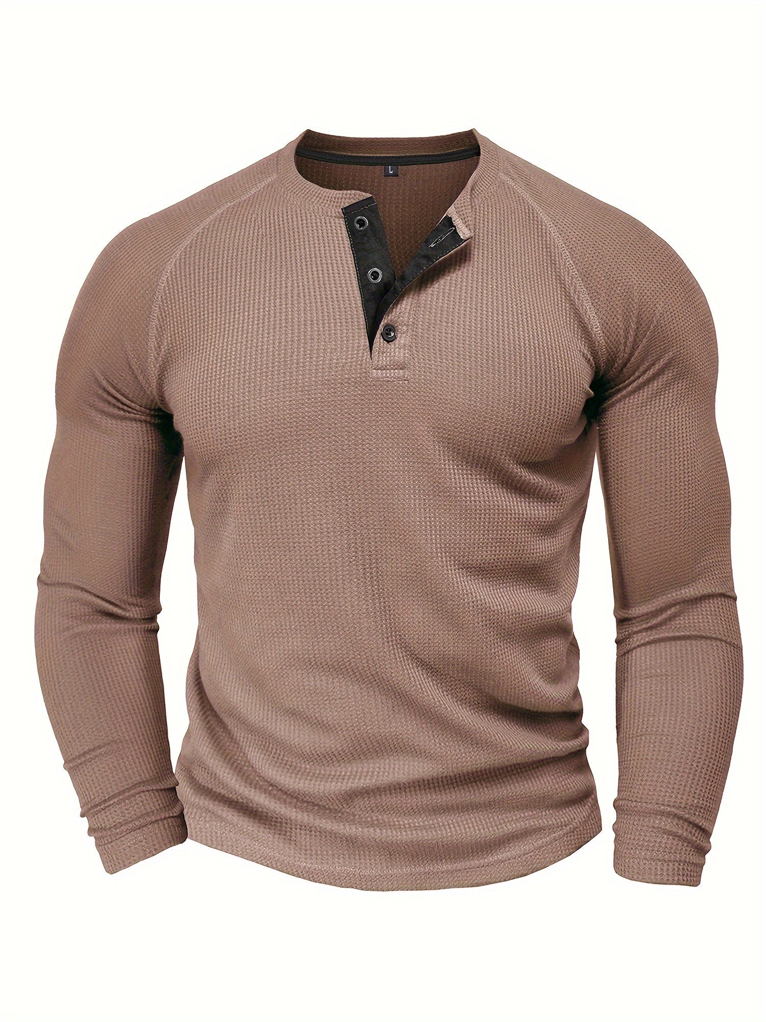 Lå ngärmad Henley skjorta